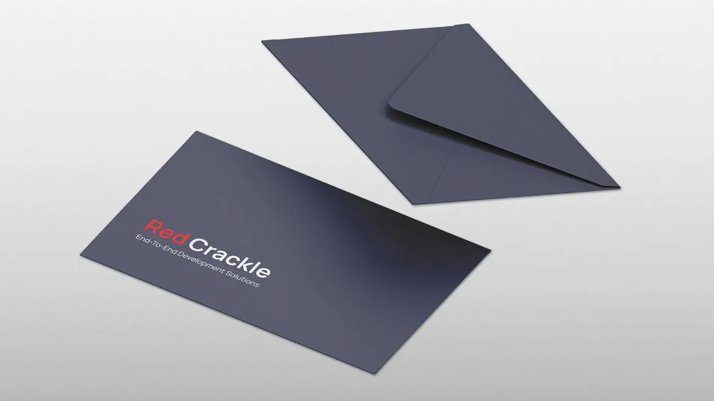 The Red Crackle logo featuring on levitating envelope.