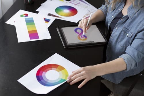 Colour palette for logo design