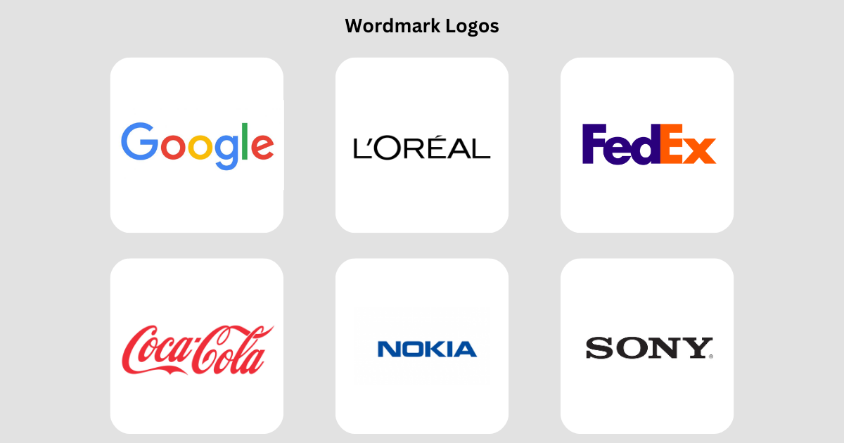 Types of Logo Wordmark Logos 